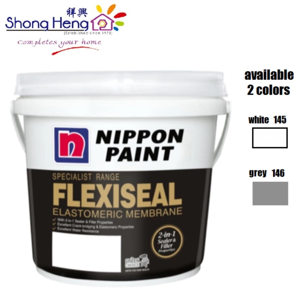NIPPON INTERMEDIATE COAT Flexiseal Elastomeric Membrane 5KGGREY 146