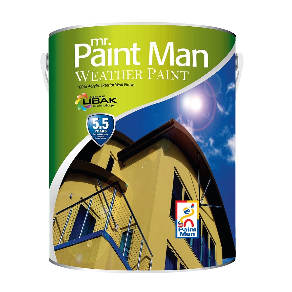 Mr. Paint Man 5L Weather Paint Mercury Grey W10235
