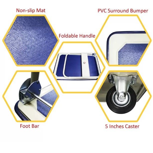 Iron Bull PH150 Foldable Platform Hand Truck Trolley