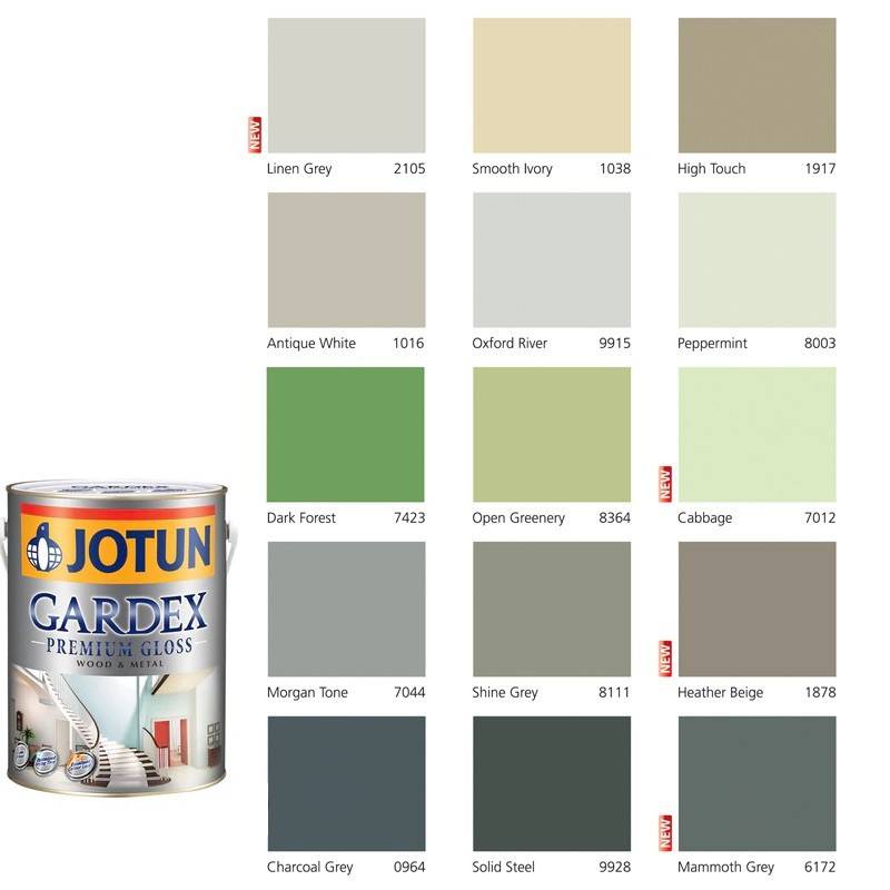 5L Jotun Gardex Premium Gloss Wood & Metal Color Option