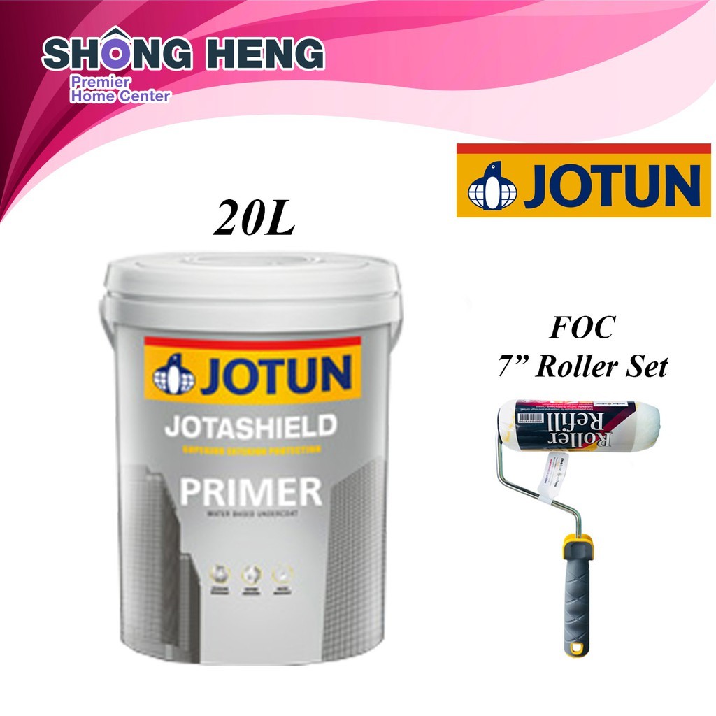 JOTUN PAINT JOTASHIELD PRIMER 20L [Free 7" Roller W. Handle Set1unit]