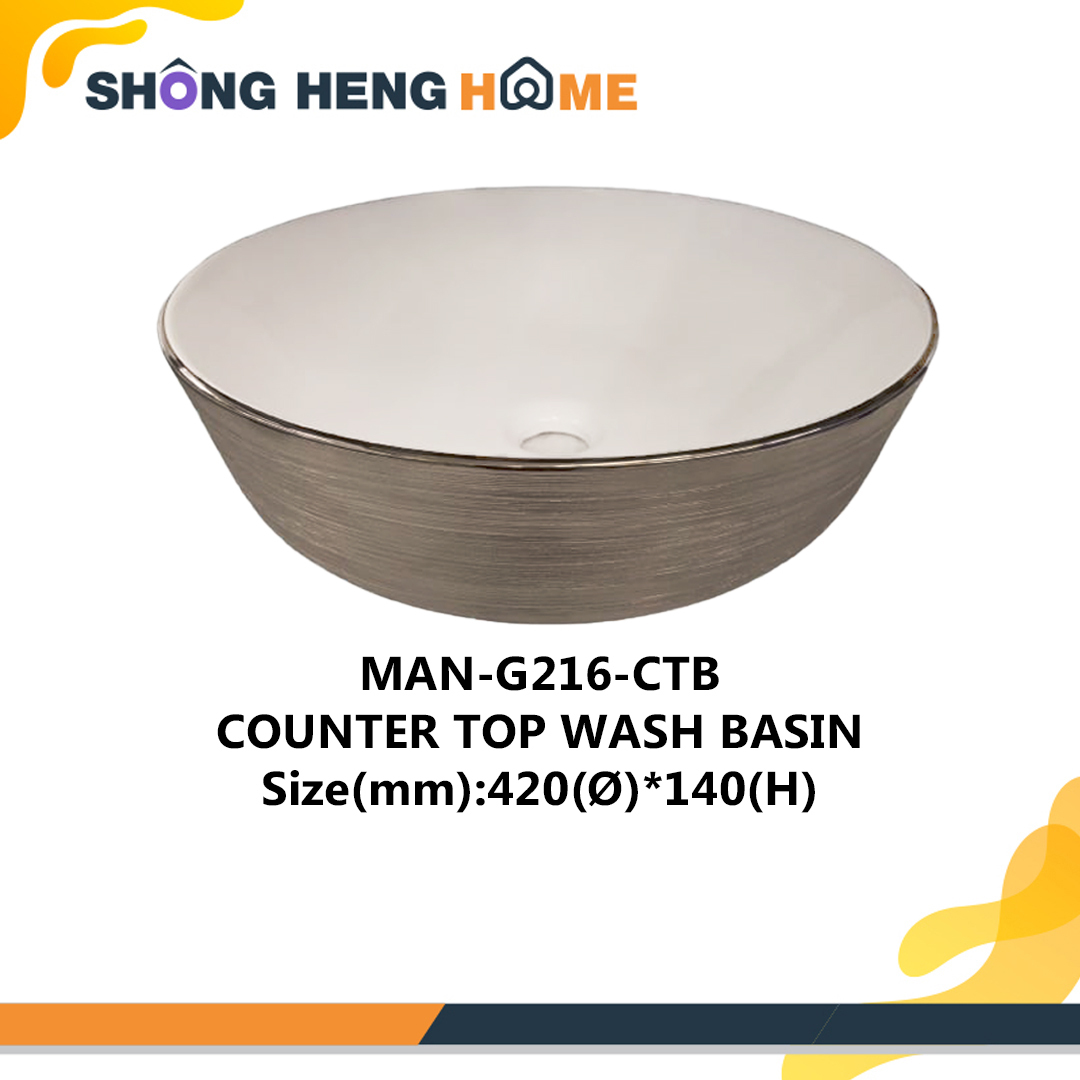 MANDII MANG216CTB COUNTER TOP WASH BASIN ELECTROPLATING BASIN