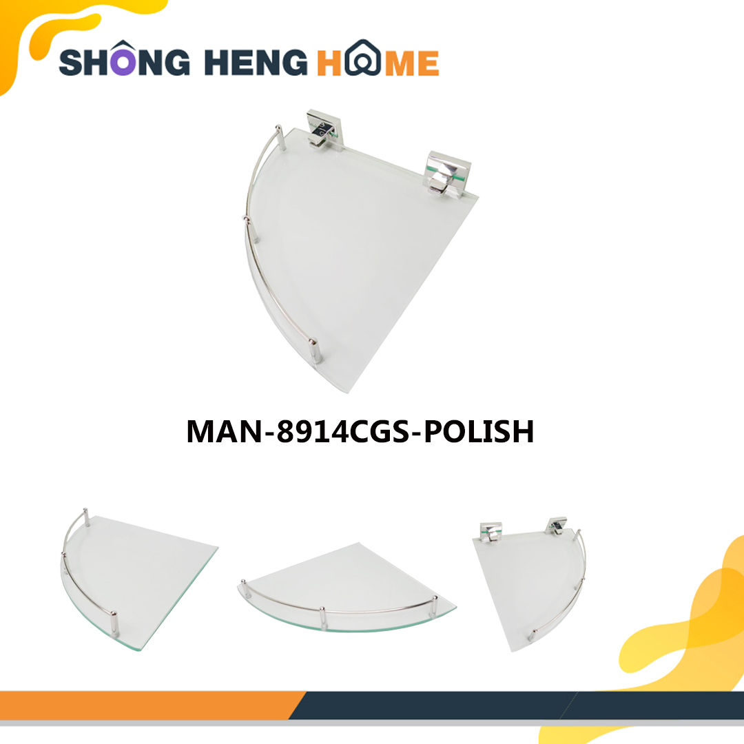 [PRE ORDER] MANDII MAN8914CGS POLISH CORNER GLASS SHELF