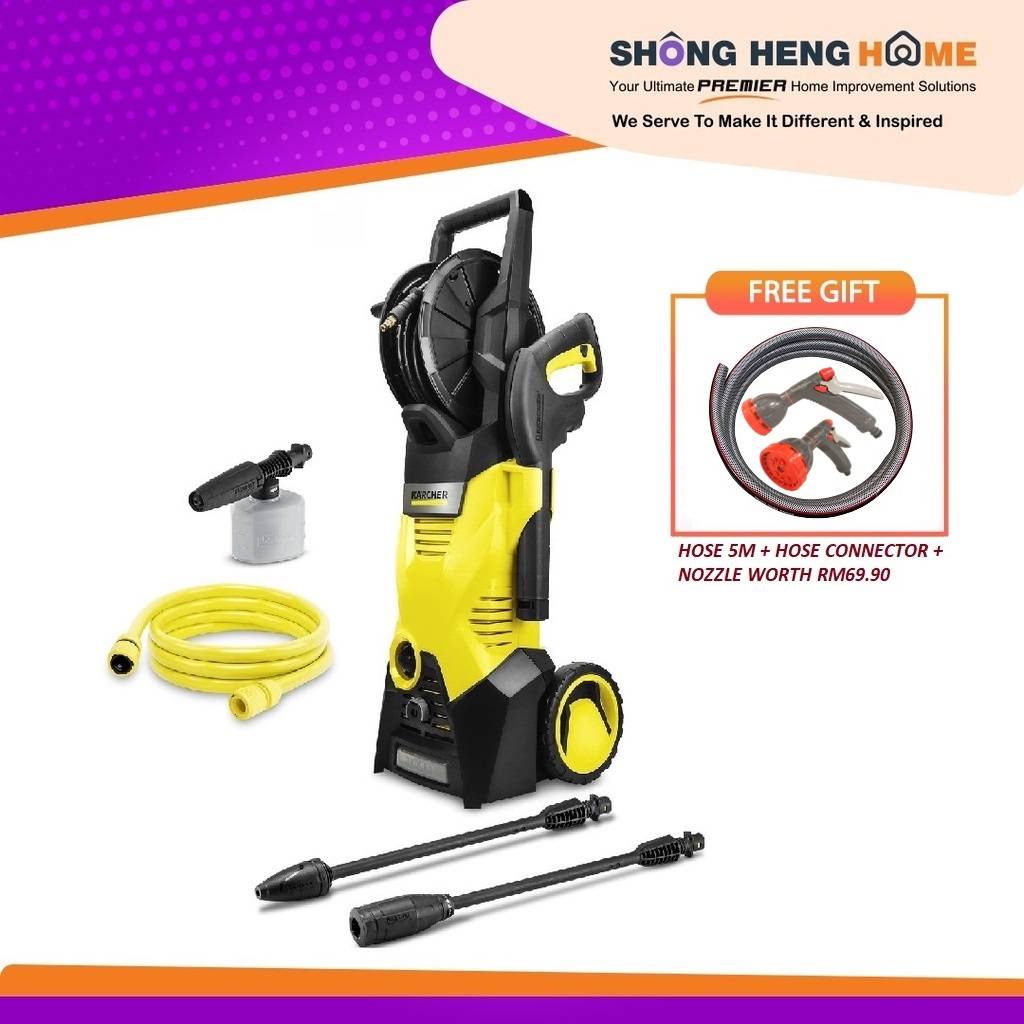 KARCHER K 3 HR PLUS HIGH PRESSURE WASHER 120 BAR