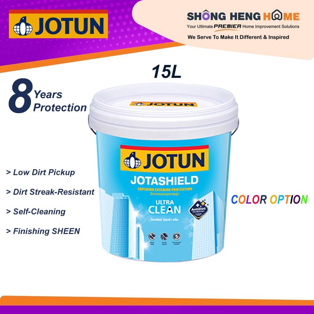 15L Jotun Jotashield Ultra Clean Antidirt Paint Colour Option
