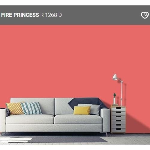 Nippon Paint Odourless Aircare FIRE PRINCESSR 1268 D 1L