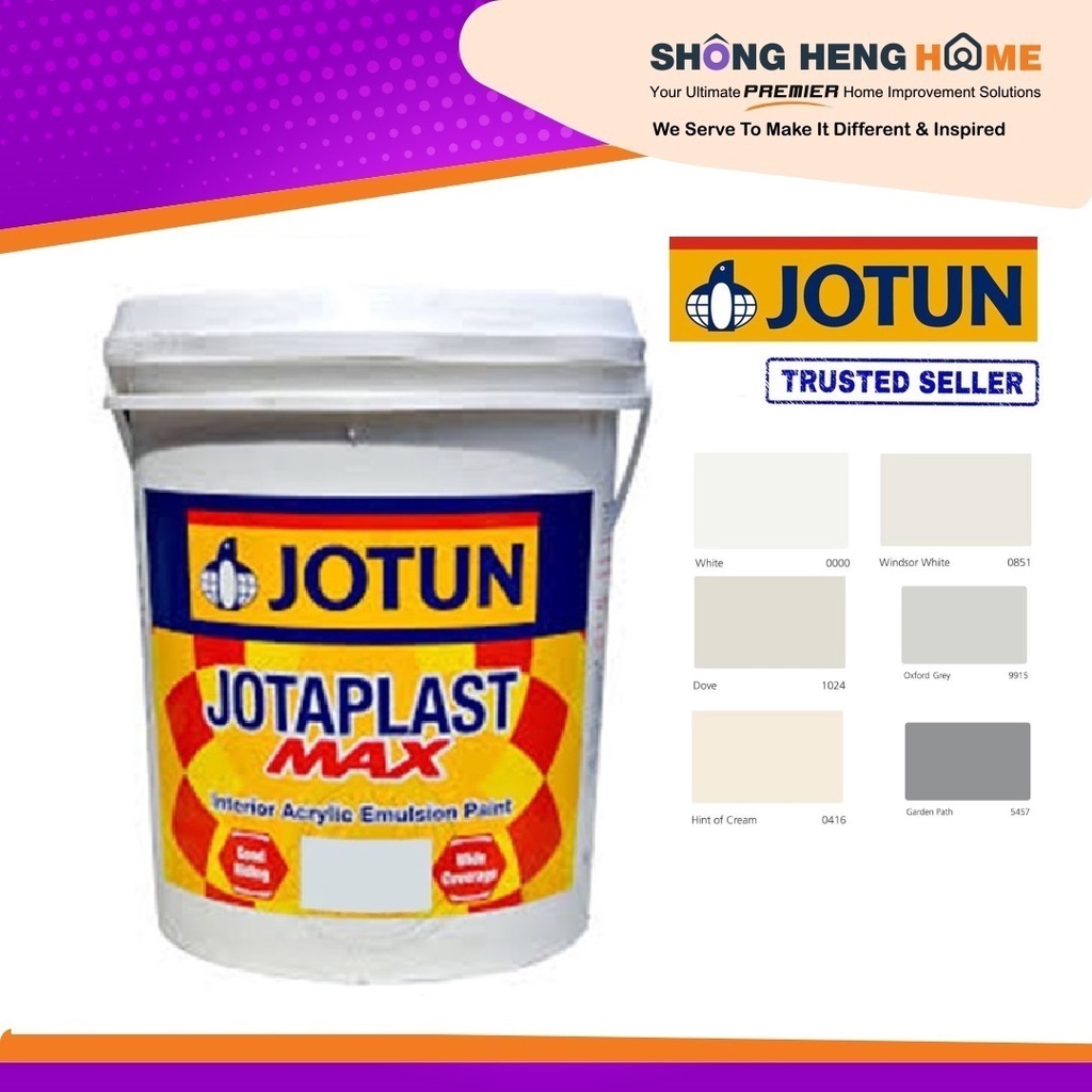 18L Jotun Paint Jotaplast Max (OPTION COLOR) + Freegift